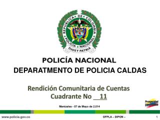 Rendición Comunitaria de Cuentas Cuadrante No 11