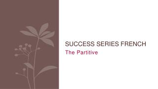 Success Series French