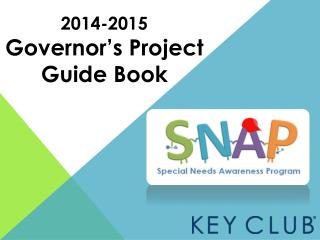 2014-2015 Governor’s Project Guide Book