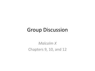 Group Discussion