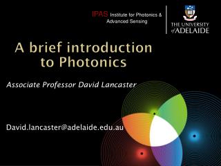 A brief introduction to Photonics
