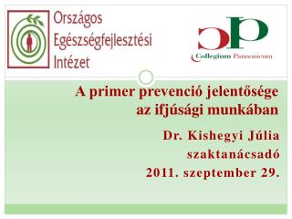 A primer prevenció jelentősége az ifjúsági munkában