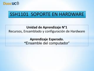 SSH1101 SOPORTE EN HARDWARE