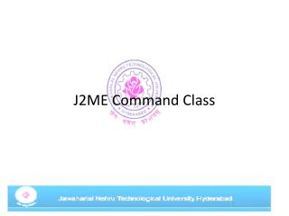 J2ME Command Class