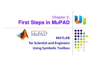 Chapter 2: First Steps in MuPAD