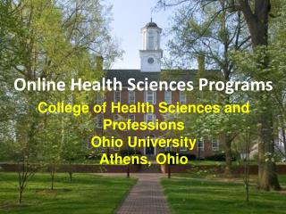 Online Health Sciences Programs