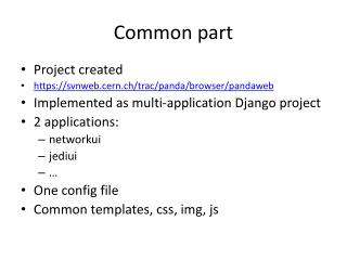 Common part