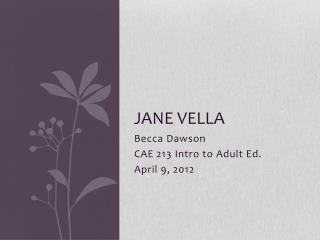 Jane Vella