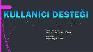 Kullanıcı desteği