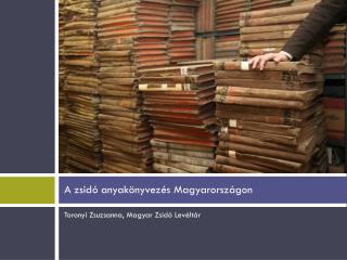 A zsidó anyakönyvezés Magyarországon