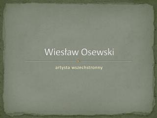 Wiesław Osewski