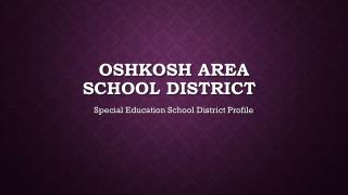 OSHKOSH AREA SCHOOL DISTRICT