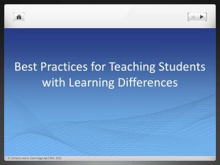 Best Practices for Teaching Students with Learning Differences