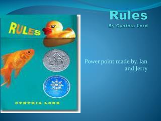 Rules By Cynthia Lord