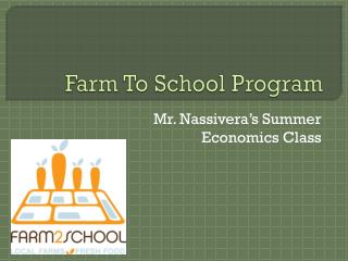 Farm To School Program