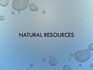 Natural Resources