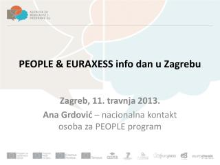 PEOPLE &amp; EURAXESS info dan u Zagrebu
