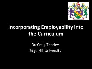 Incorporating Employability into the Curriculum