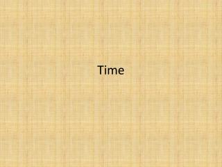 Time