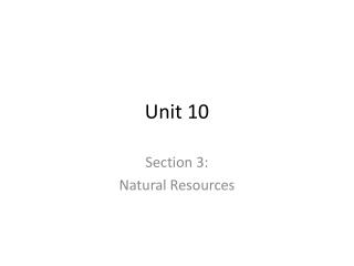 Unit 10