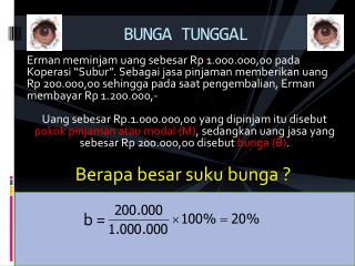 BUNGA TUNGGAL