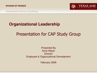 organizational leadership doctorate