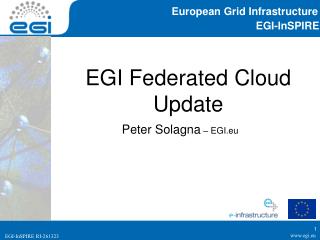 EGI Federated Cloud Update