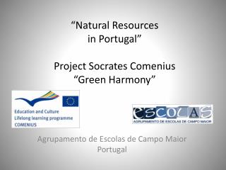 “Natural Resources in Portugal” Project Socrates Comenius “Green Harmony ”