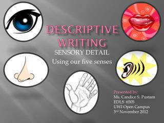 DESCRIPTIVE WRITING