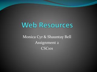 Web Resources