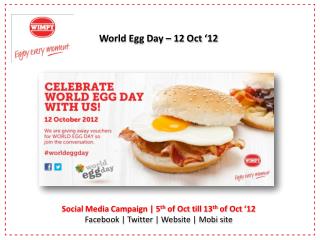 World Egg Day – 12 Oct ‘12