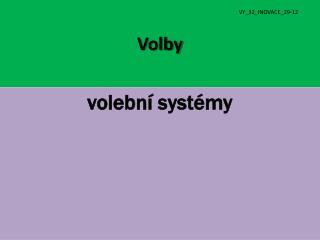 Volby