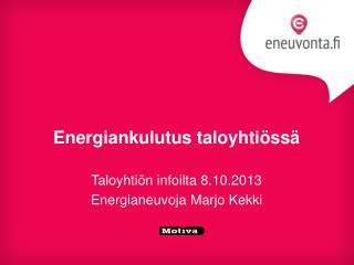 Energiankulutus taloyhtiössä