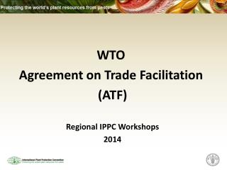 Regional IPPC Workshops 2014