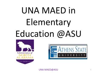 UNA MAED in Elementary Education @ASU