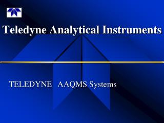 Teledyne Analytical Instruments