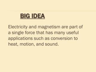 Big Idea