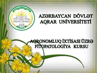 AZƏRBAYCAN DÖVLƏT AQRAR UNİVERSİTETİ