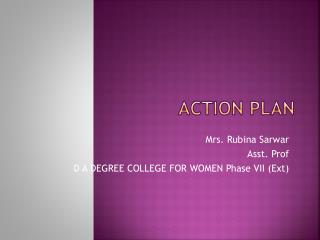 Action Plan