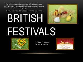 British festivals