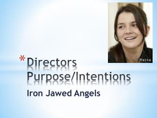 Directors Purpose/Intentions