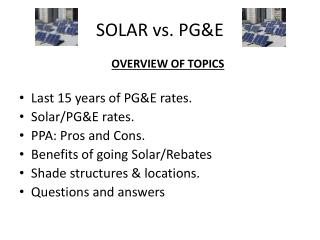 SOLAR vs. PG&amp;E