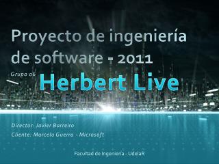 Proyecto de ingeniería de software - 2011