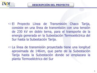 DESCRIPCIÓN DEL PROYECTO