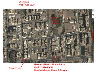 Flat # 4, Bld # 21, Al Mudhar St, Block 1, Abu Halifa