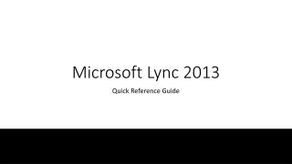 Microsoft Lync 2013