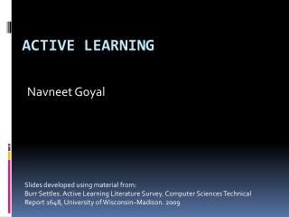 Active Learning