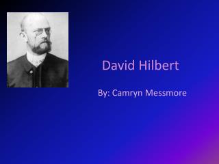 David Hilbert