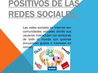 Aspectos Positivos de Las Redes Sociales.