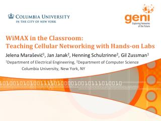 WiMAX in the Classroom: Teaching Cellular Networking with Hands-on Labs